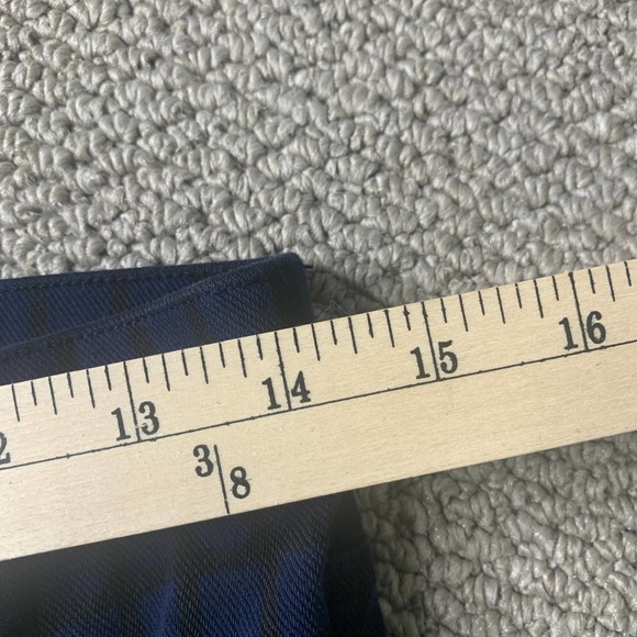 SPANX Sara Blakely Womens Leggings Size Medium Blue Checkered Skinny Pull On - Picture 8 of 12